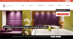 Desktop Screenshot of hotel-am-turm.de